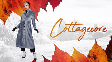 Fall trench coat and the magic of cottagecore style