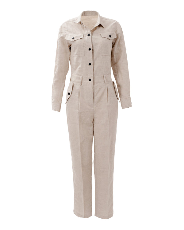 SPIRIT ST. LOUIS - Almond | Jumpsuit Collection by Yvette LIBBY N'guyen Paris